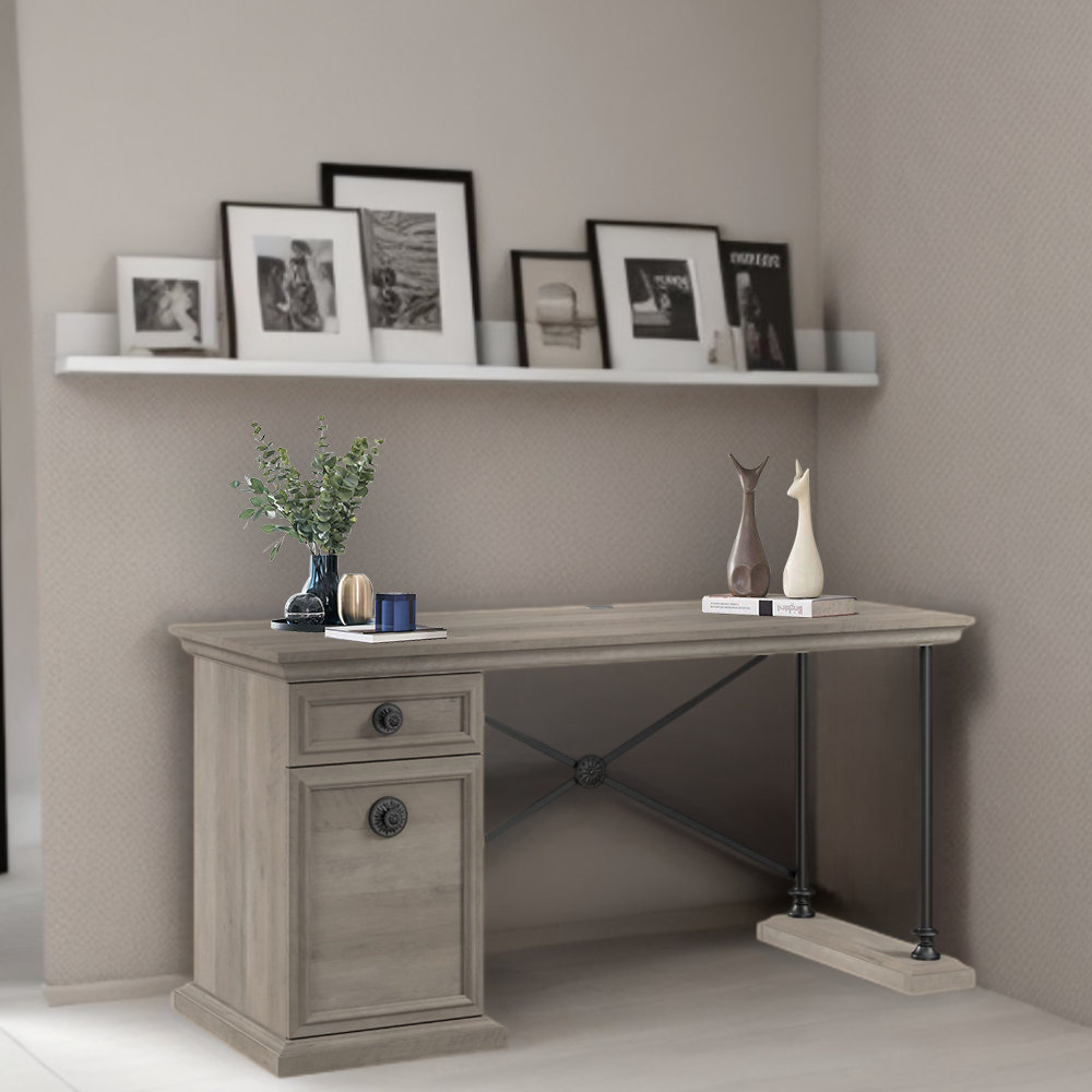 Gracie Oaks Valdine Executive Desk Wayfair Canada